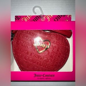 Juicy couture red heart wristlet perfect for Valentine’s Day!